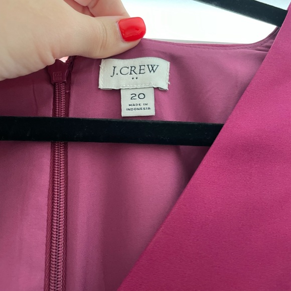 J Crew Cap-sleeve V-neck work dress Size 20, Pink - Picture 6 of 9